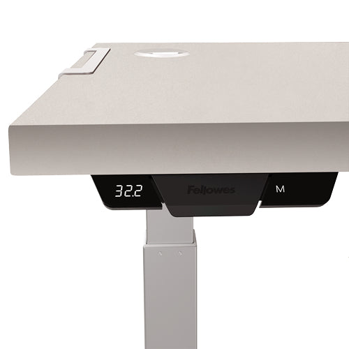 Fellowes Tischplatte – 160 × 80 × 2,5 cm – grau – für Levado, Cambio