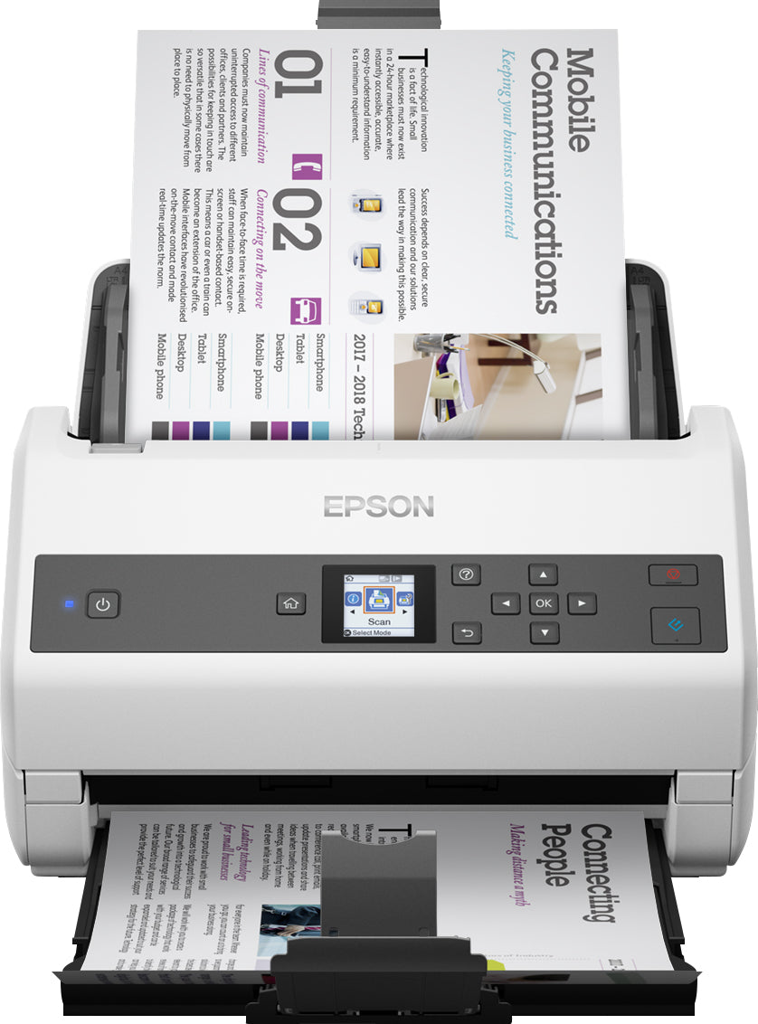 Epson WorkForce DS-970 – Dokumentenscanner, A4, Duplex, 85 ppm, 600 dpi, ADF 100 Blatt, USB