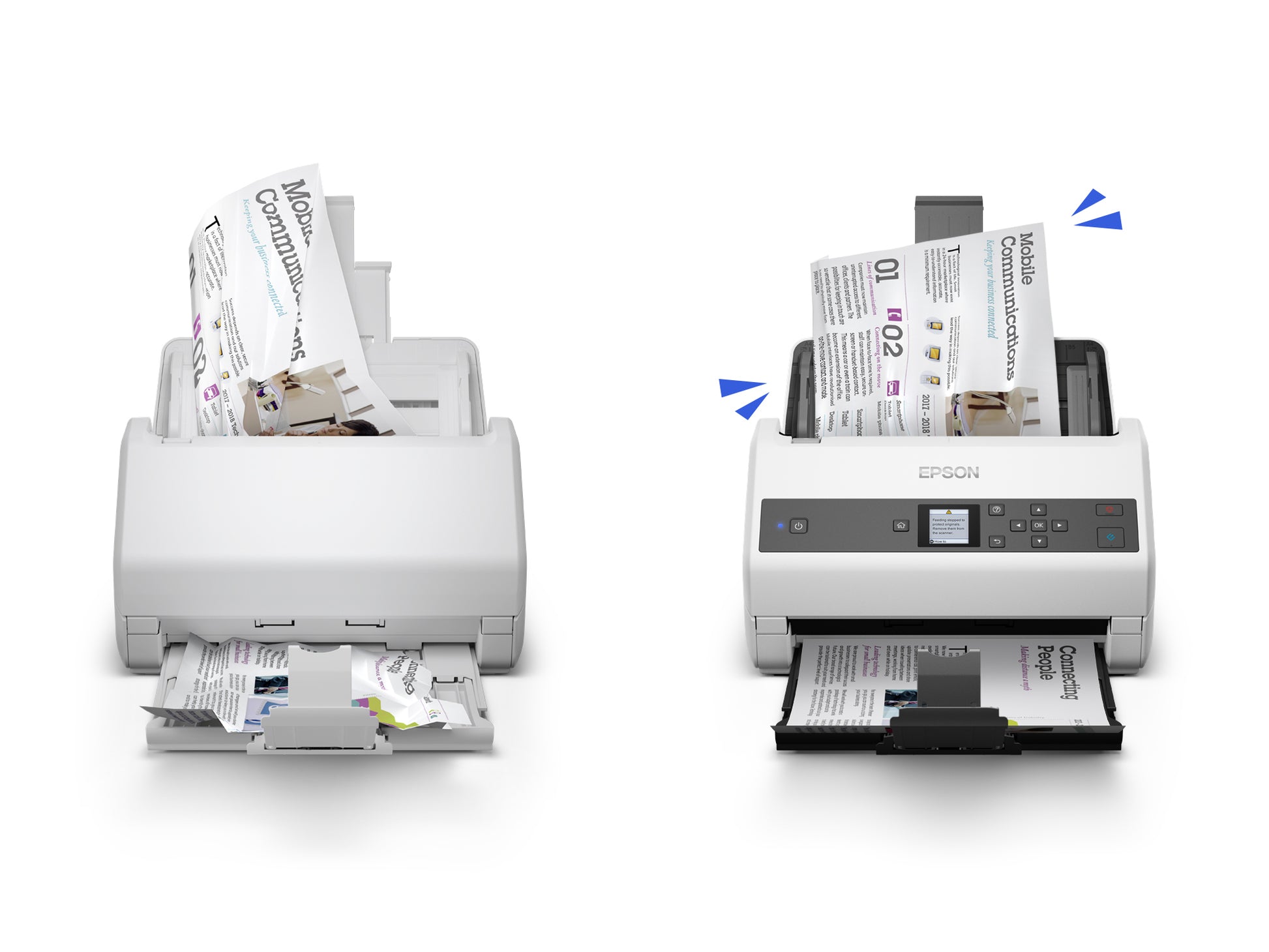 Epson WorkForce DS-970 – Dokumentenscanner, A4, Duplex, 85 ppm, 600 dpi, ADF 100 Blatt, USB