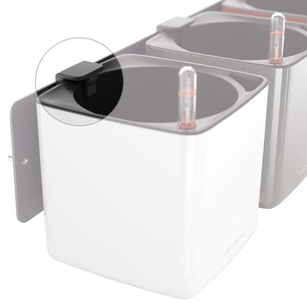 LECHUZA CUBE 14 Magnethalter – für LECHUZA Green Wall – 0,4 × 1,4 × 0,6 cm, schwarz