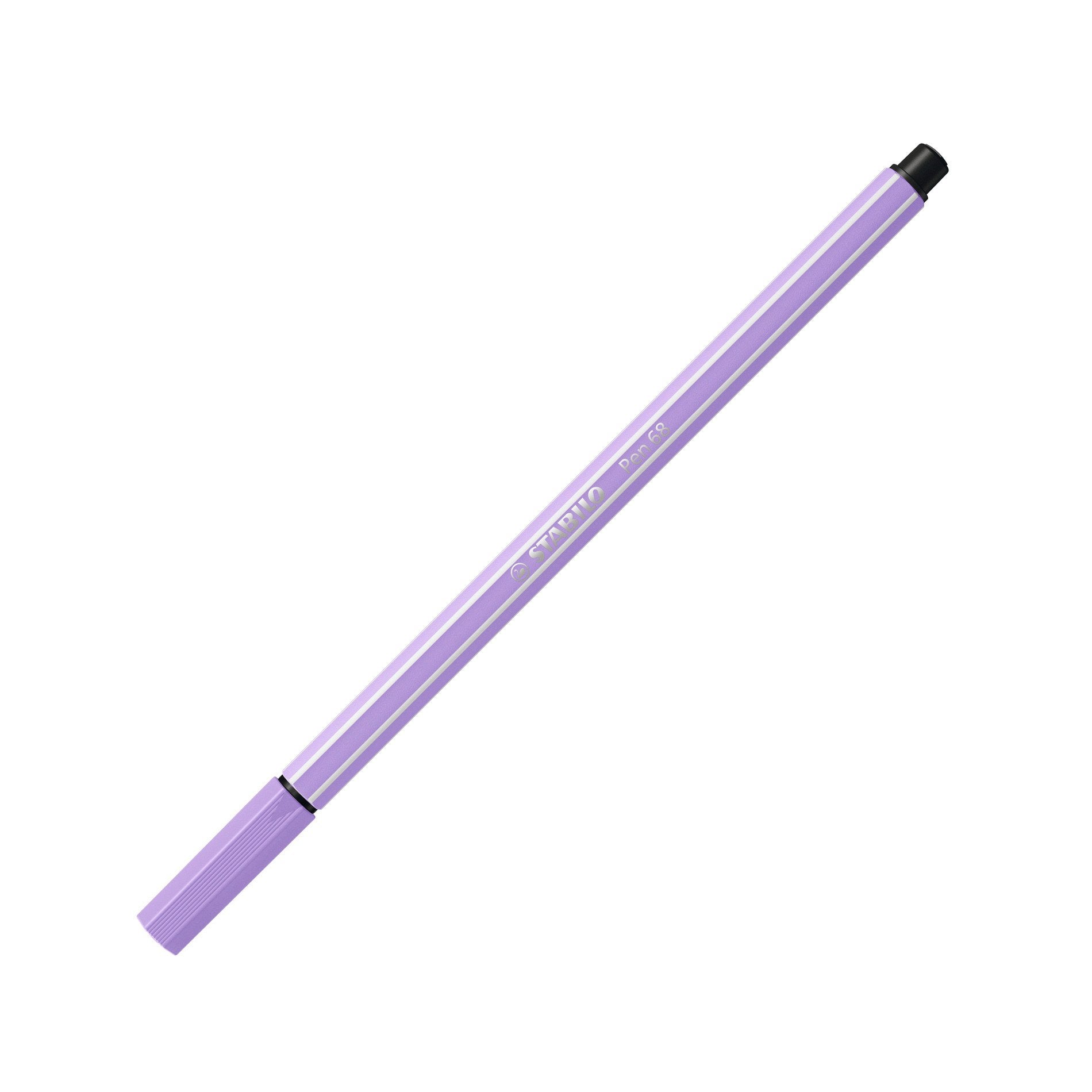 STABILO Pen 68 Filzstift – Rundspitze, 1 mm, wasservermalbar, Lila