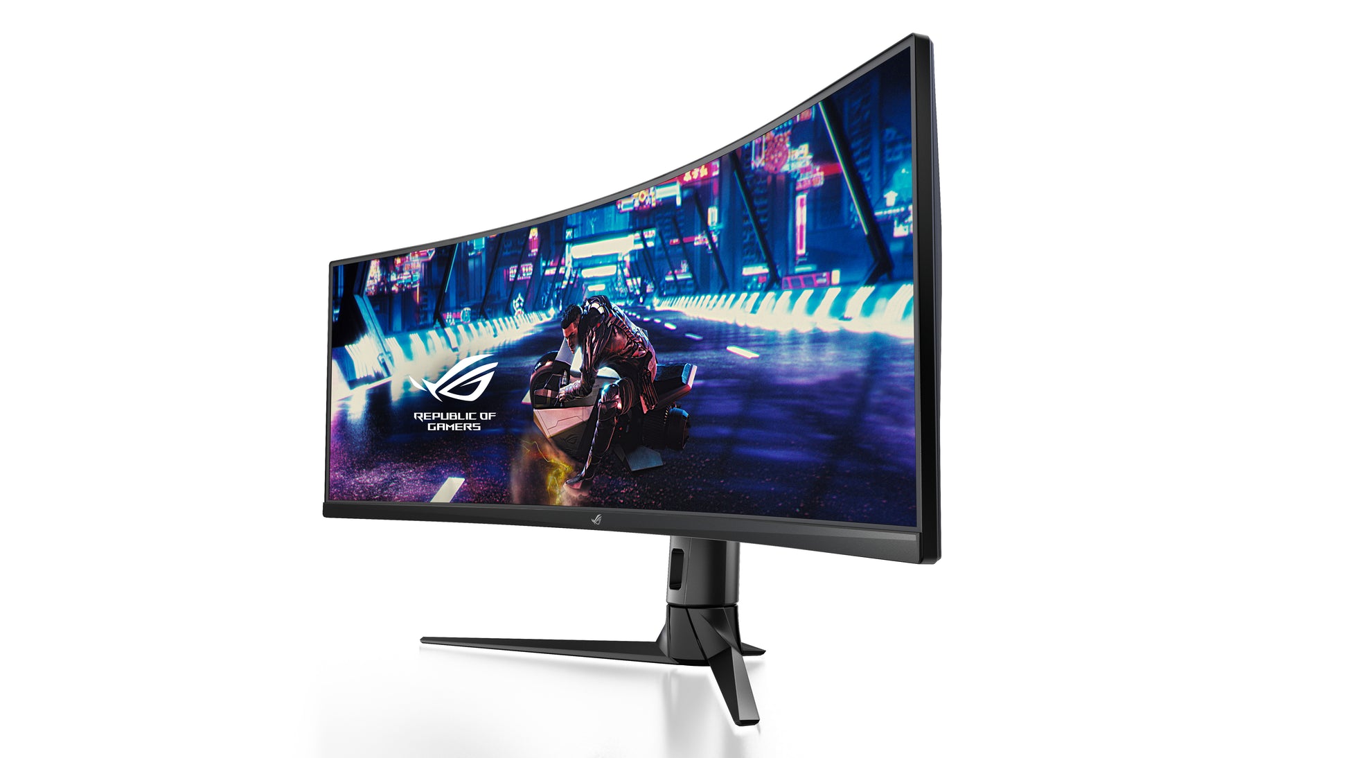 ASUS XG49VQ – Monitor, 49", 3840 × 1080 (UltraWide Full HD), VA, 144 Hz, 450 cd/m², VESA 100 × 100, Schwarz