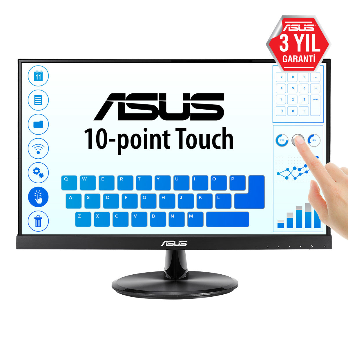 ASUS VT229H – 21,5", 1920 × 1080 (Full HD), IPS, Touch