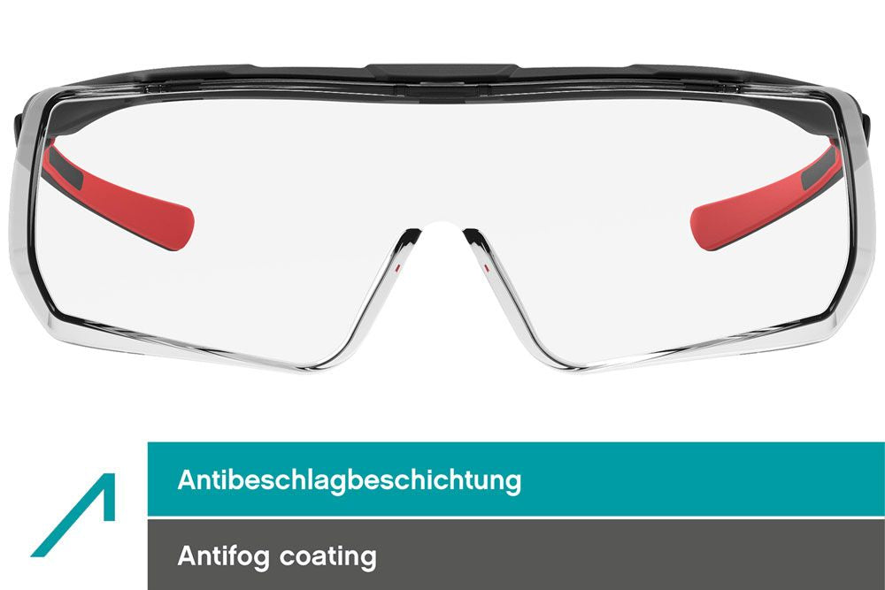 ACE Überbrille Evo 5006-T2 – klar, für Brillenträger, beschlagfrei, kratzfest