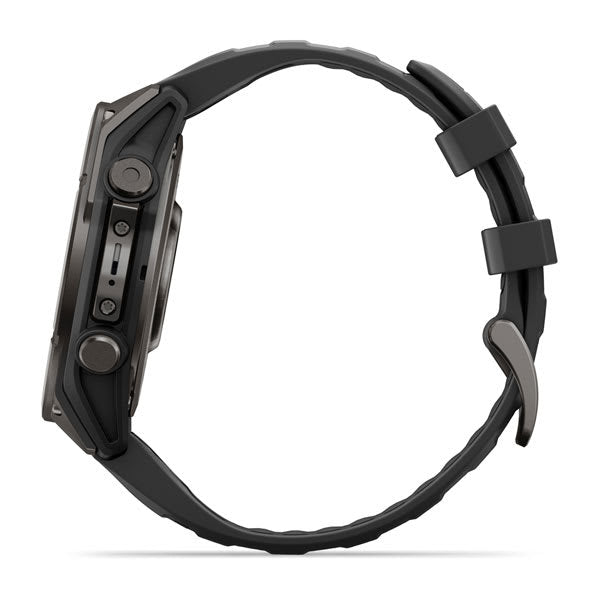 Garmin Fenix 9 Pro 47 mm GPS + Cellular – Titan Schwarz, Silikon Schwarz, 100 m