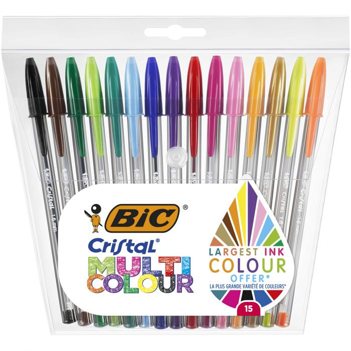 BIC Kugelschreiber – mehrfarbig – 15 Stk.