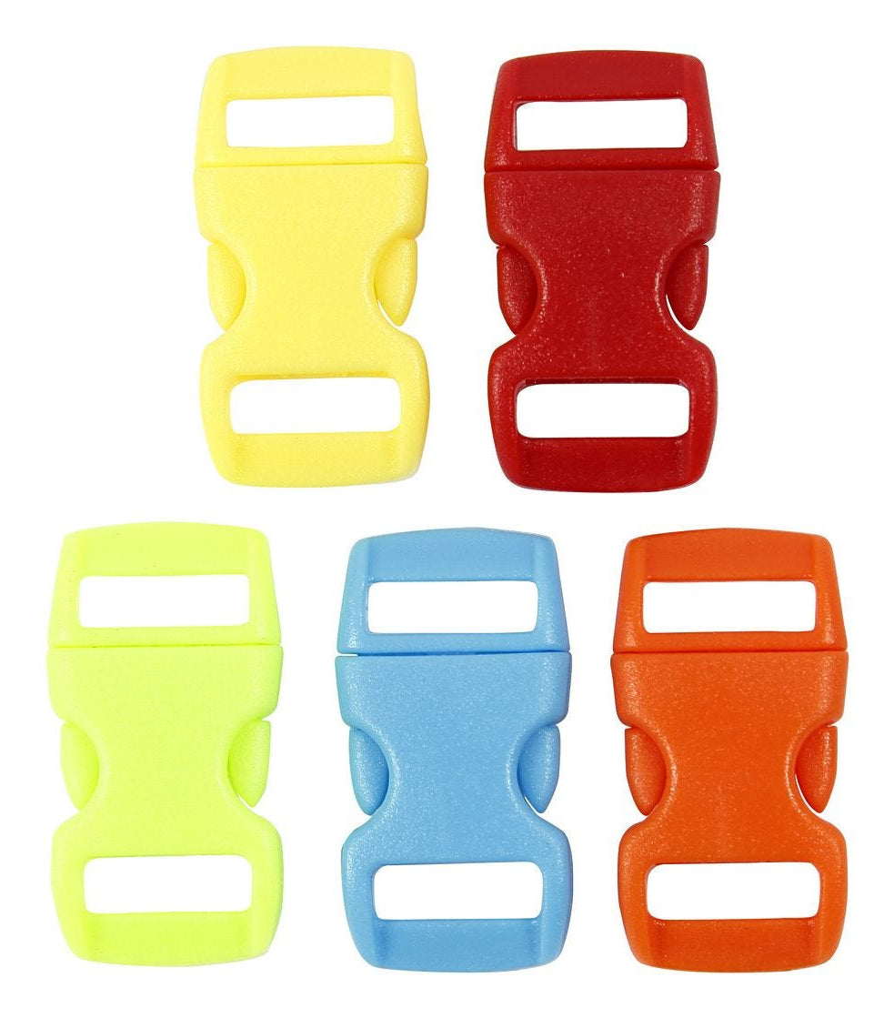Creativ Company Klickverschluss 15 mm × 29 mm – Kunststoff, mehrfarbig, 100 Stück