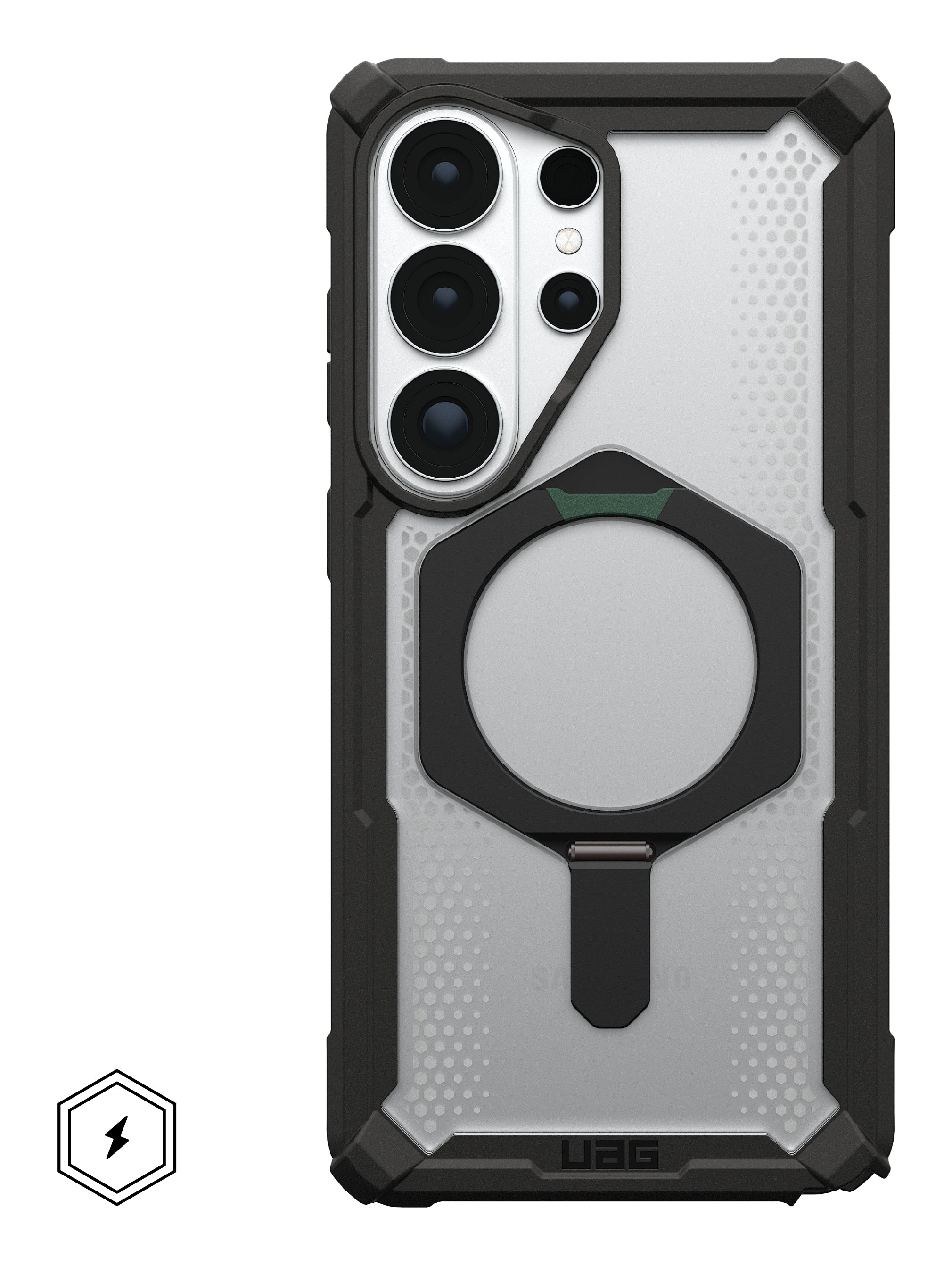 Urban Armor Gear UAG Plasma XTE Backcover – für Samsung Galaxy S26 Ultra, MagSafe, mit Ständer, TPU, schwarz/transparent