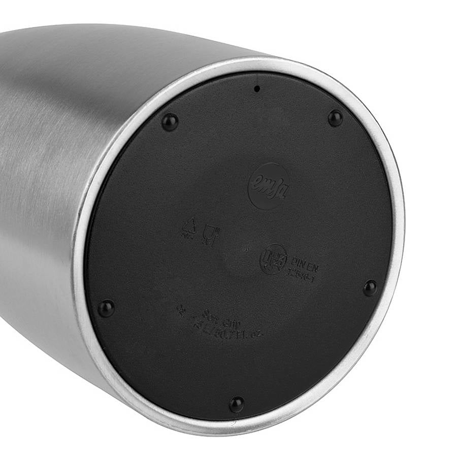 EMSA Thermoskanne Soft Grip – 1,5 l, Edelstahl, Schwarz, auslaufsicher
