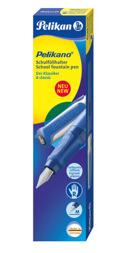 Pelikano – Federspitze M – für Rechtshänder – Blau – Patronen