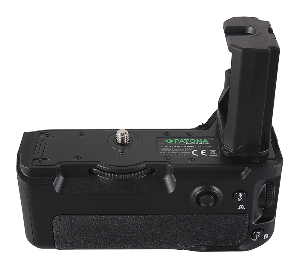 PATONA Batteriegriff für Sony Alpha A7 III, A7R III, A9 – Schwarz