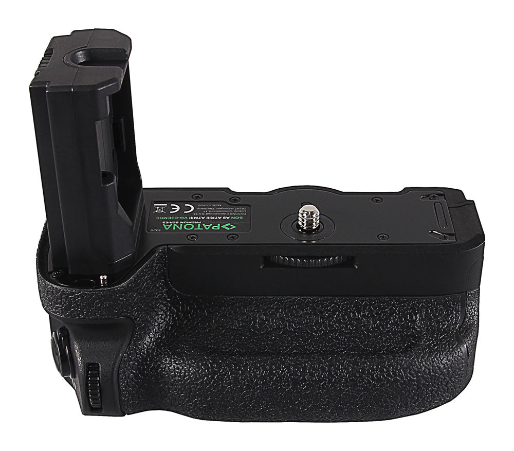 PATONA Batteriegriff für Sony Alpha A7 III, A7R III, A9 – Schwarz