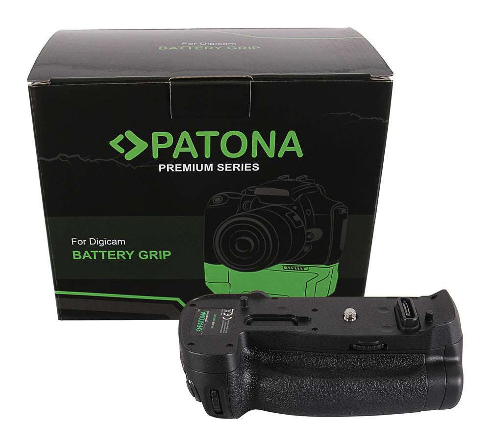 PATONA 1493 Batteriegriff für Nikon D850 – Schwarz – AA-Batterien, mit Fernauslöser