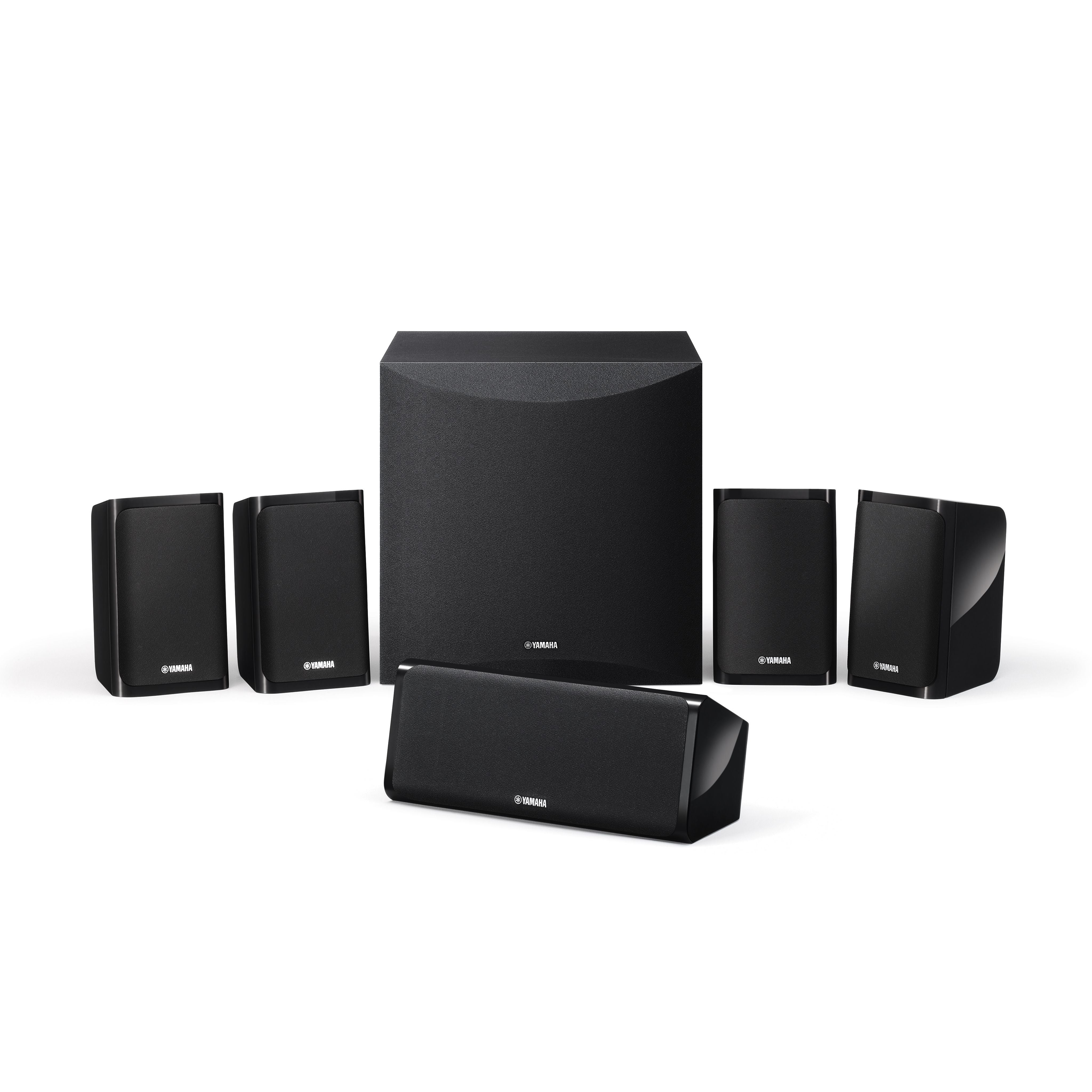 Yamaha NS-P 41, Set – Aktiv-Regallautsprecher – 5.1, Subwoofer 100 W, 7,9" Tieftöner, Schwarz