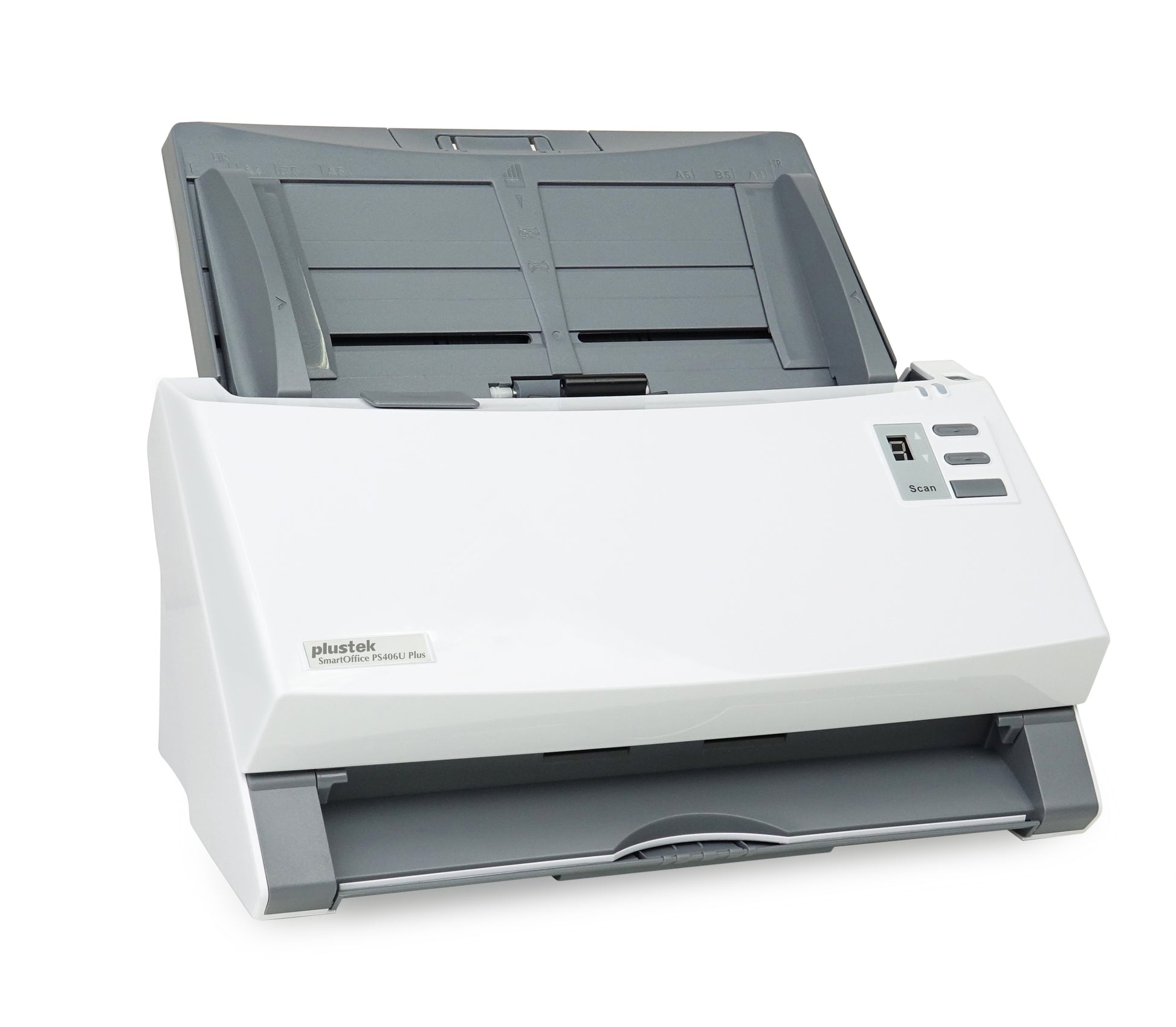 Plustek PS406U Plus – Dokumentenscanner, A4, 40 ppm, 600 dpi, ADF 100 Blatt