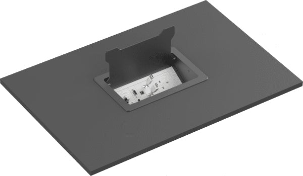 Vision TC3 SURRTB – Kabelgehäuse für Tisch/Bank, Schwarz/Weiss