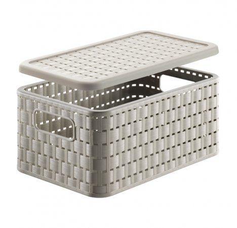 Rotho Country Aufbewahrungsbox 6 l ohne Deckel – Polypropylen – Cappuccino