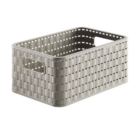Rotho Country Aufbewahrungsbox 6 l ohne Deckel – Polypropylen – Cappuccino