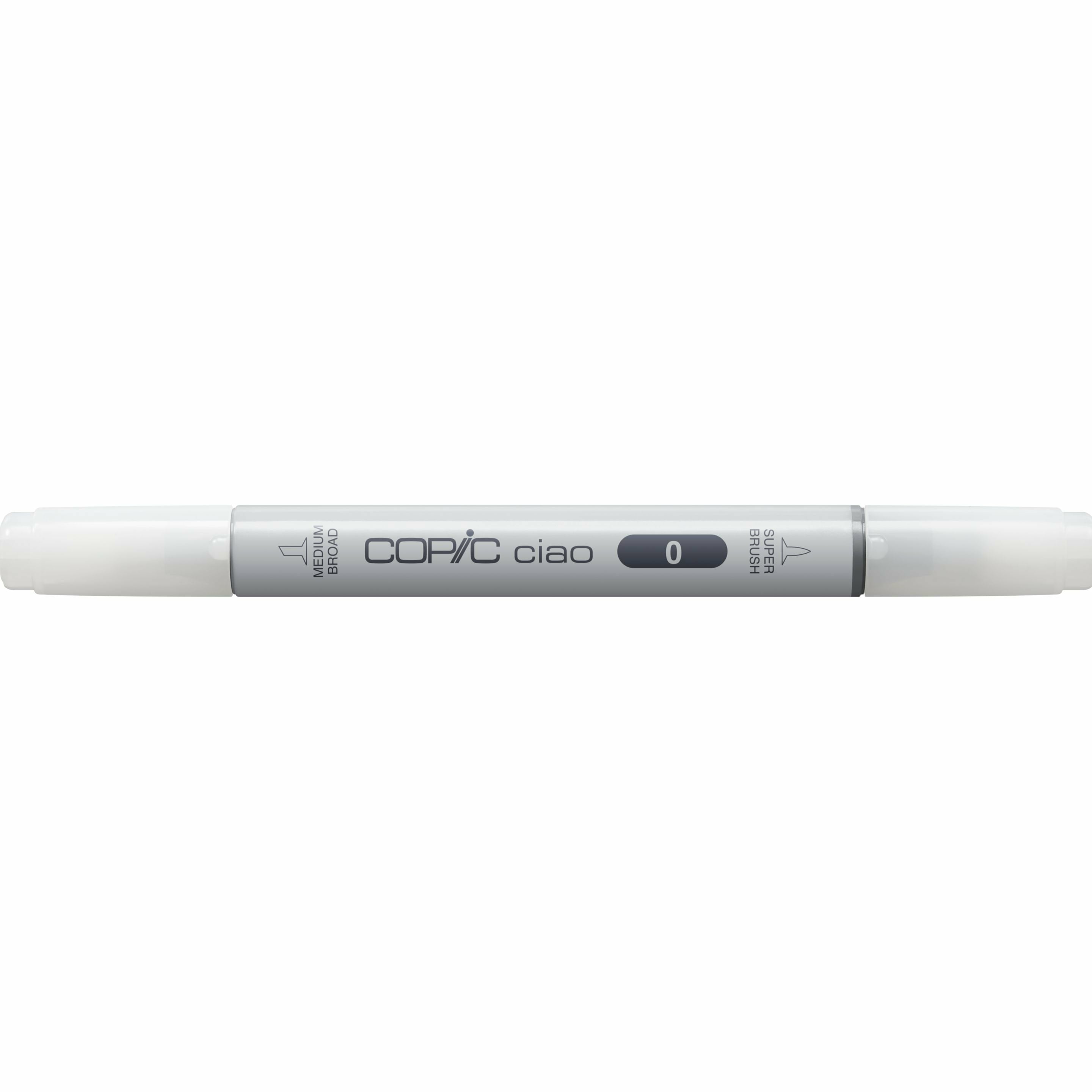 Copic Ciao Brush Pen, Doppelspitze – Kombi (Keil- + Pinselspitze), Acrylbasiert, Farblos