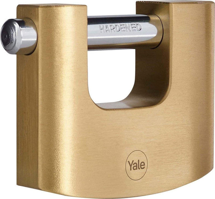 Yale Y114B Mechanisches Vorhängeschloss – Messing, Bügel H×B 27×41 mm, Ø13 mm, Sicherheitsstufe 3, Aussen