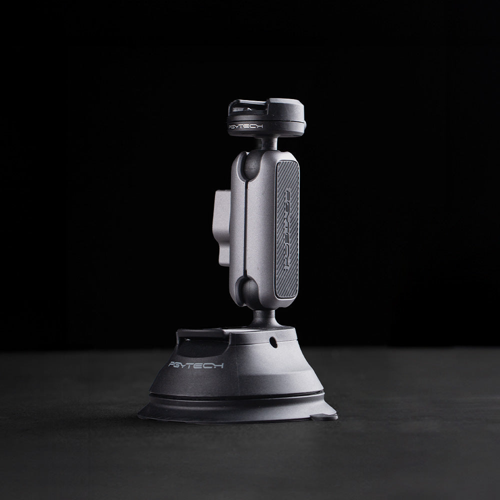 PGYTECH P-GM-223 CapLock Saugnapfhalterung – 360° Drehung, 1/4" Anschluss – für Universal – Silber