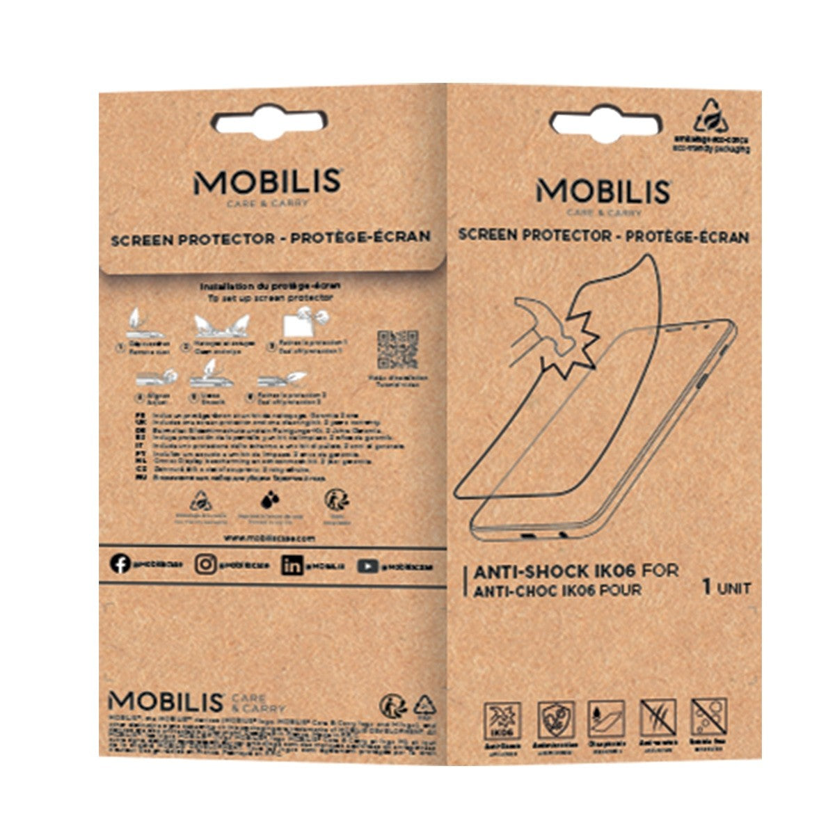 Mobilis Schutzfolie 5H 0,33 mm – für Unitech EA660
