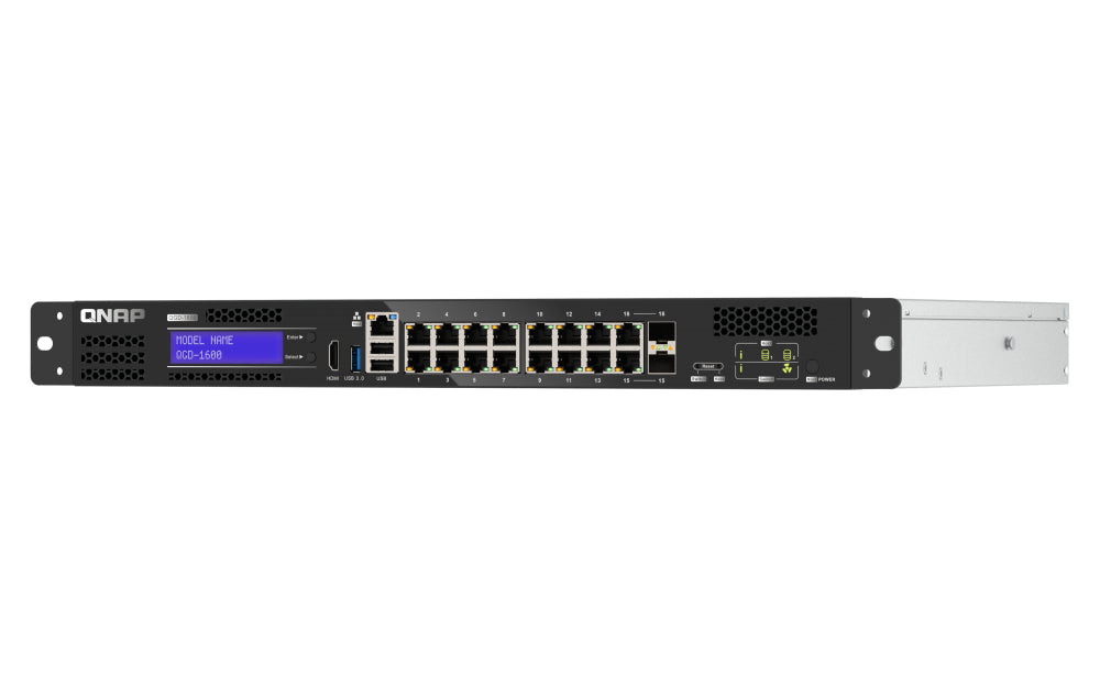 QNAP QGD-1600-8G – Managed Switch – 16×GbE, 2×SFP, 1U