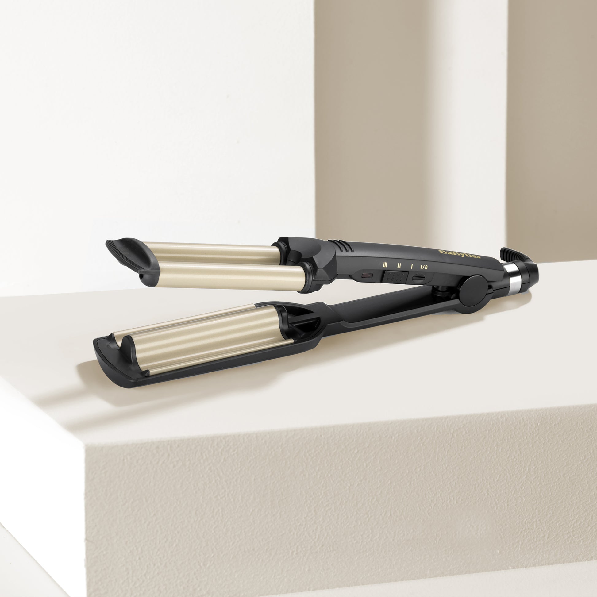 BaByliss Texturiereisen EasyWaves C260E – Keramikbeschichtung, 160–200 °C – Schwarz/Silber