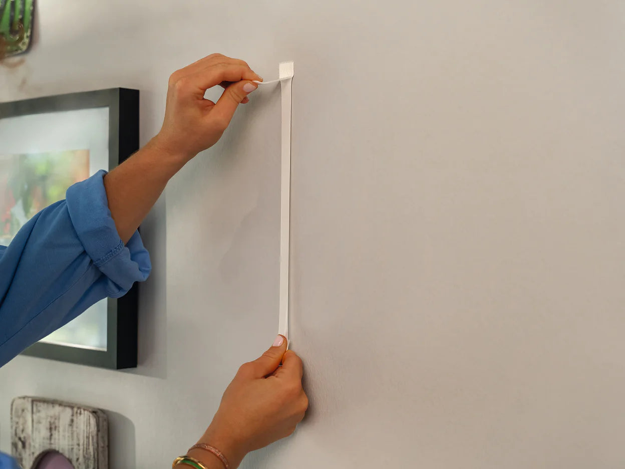 TESA Powerstrips CLICK Montagestreifen – weiss, bis 7,2 kg, 28 Stk., für Innen