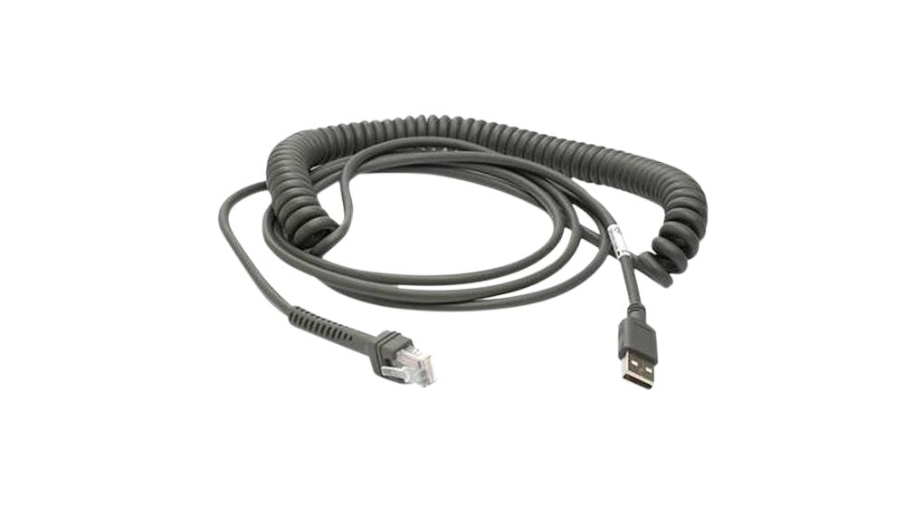Datalogic USB-Kabel – 90A052055 – USB-A – für GD4100-HC, GD4100, GBT4100 und andere – schwarz – 4,6 m