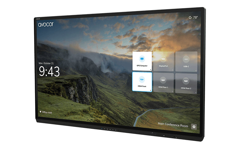 Avocor AVG-7560 G-60 S – 75" Touch, 3840 × 2160 (4K), LAN