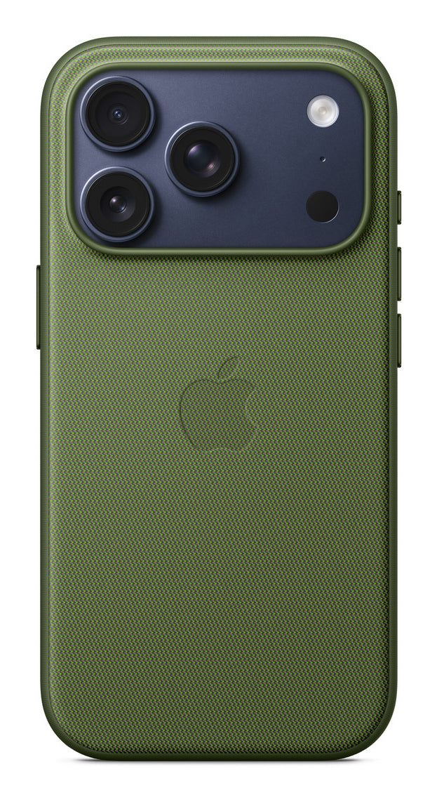 Apple Backcover – für Apple iPhone 17 Pro – MagSafe, Aluminium+Stoff+TPU, Grün, recyceltes Polyester