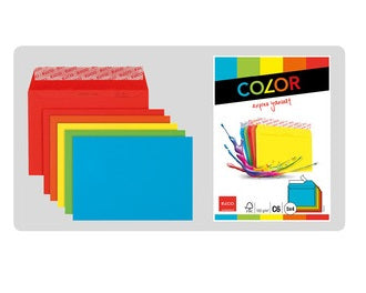 Elco Couvert C6, ohne Fenster, selbstklebend, mehrfarbig, 100 g/m² – 20 Stk.