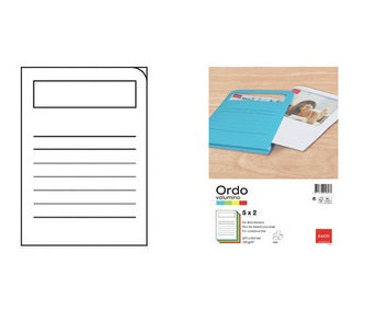 Elco Sichtmappe A4 – Papier, farbig sortiert, 10er-Pack