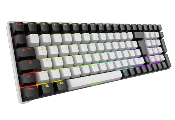 Sharkoon SGK50 S2 – Tastatur TKL – mechanisch – kabelgebunden & 2,4 GHz (USB‑A) – QWERTZ (DE) – Schwarz