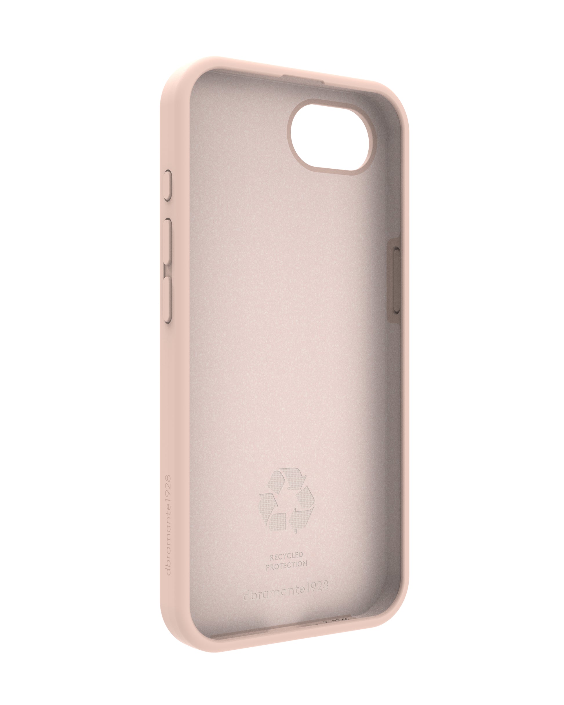 dbramante1928 Backcover – für Apple iPhone 16e, Recycling-Kunststoff, Pink Sand