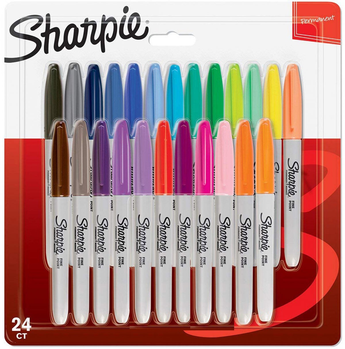 Sharpie Permanentmarker – mehrfarbig, 24er Pack