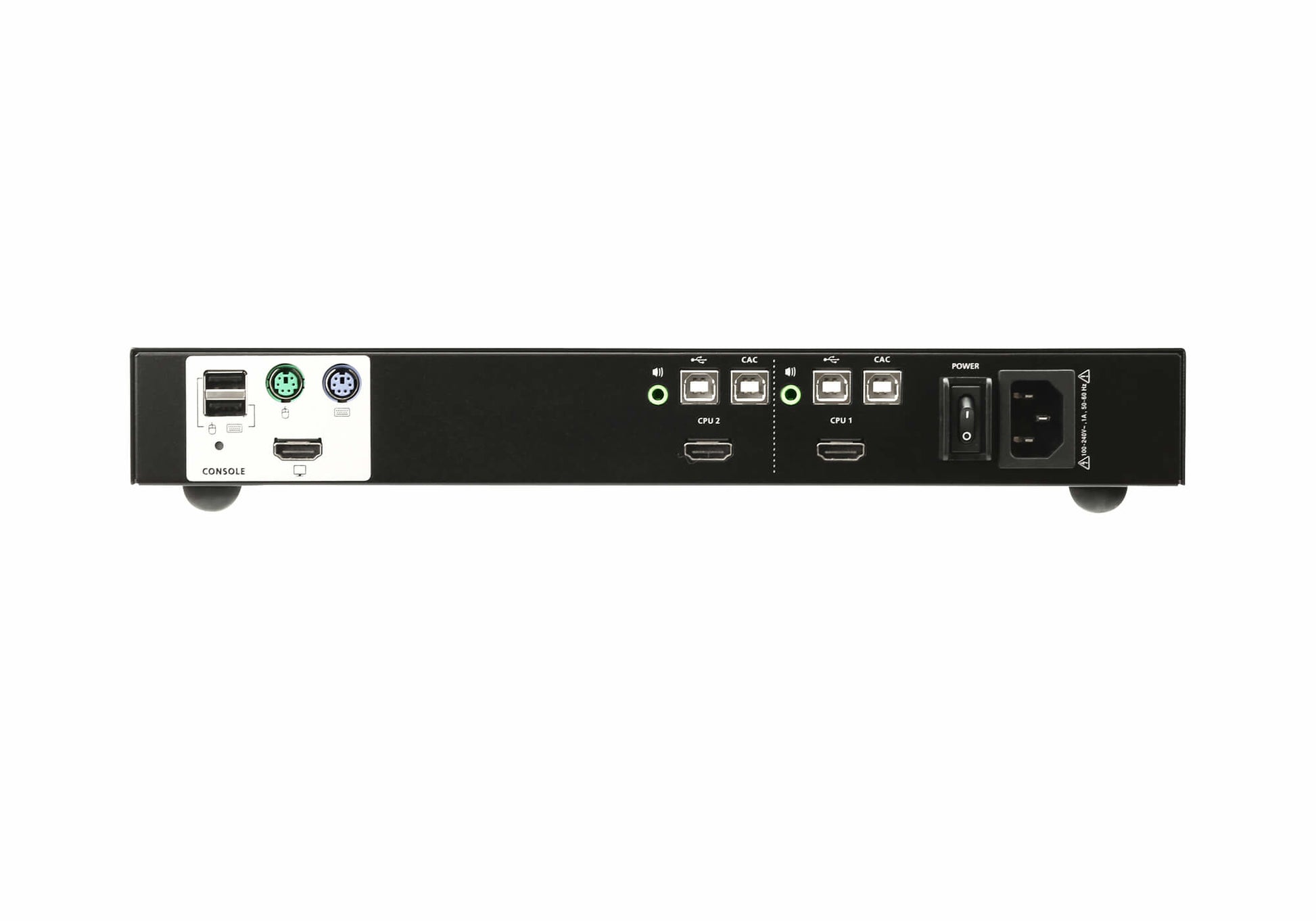 ATEN CS1182H-AT-G – KVM-Switch 2×1, HDMI/USB/PS/2, 4K (3840 × 2160)