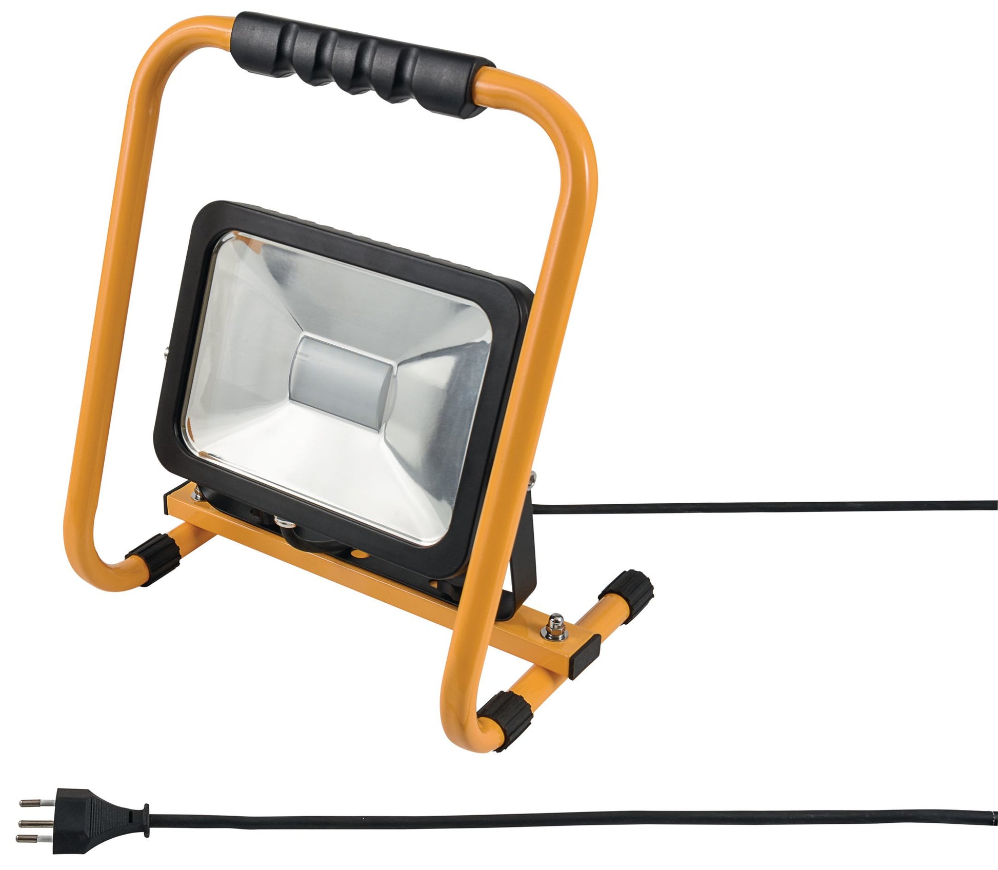 Steffen Arbeitsstrahler Worklight – 2'400 lm, 30 W – 6500 K – IP65 – Netzbetrieb – Gelb, Aluminium