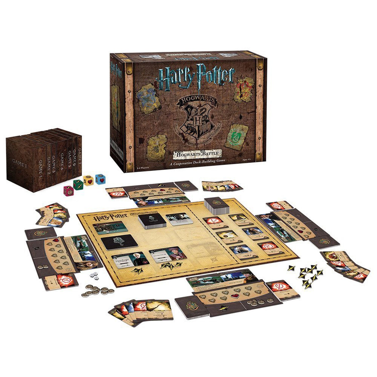Kosmos Harry Potter: Kampf um Hogwarts – Strategiespiel, 2–4 Spieler, ab 11 Jahren, 60 Min., DE