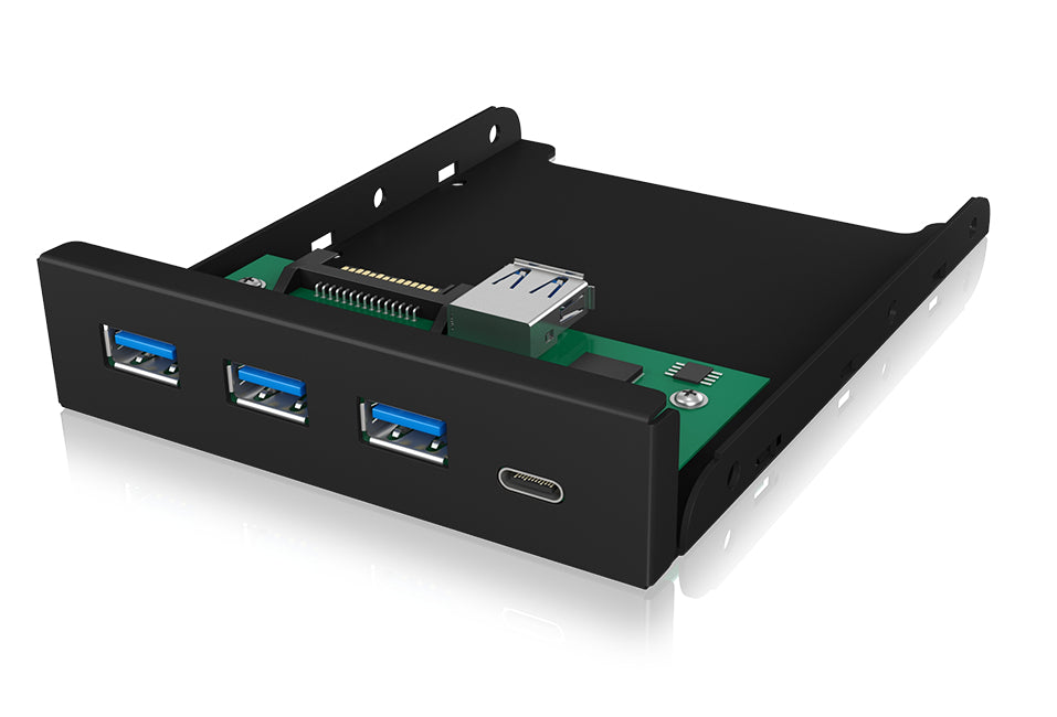 ICY BOX IB-HUB1418-i3 USB-Hub – USB 3.0, 3× USB-A, 1× USB-C