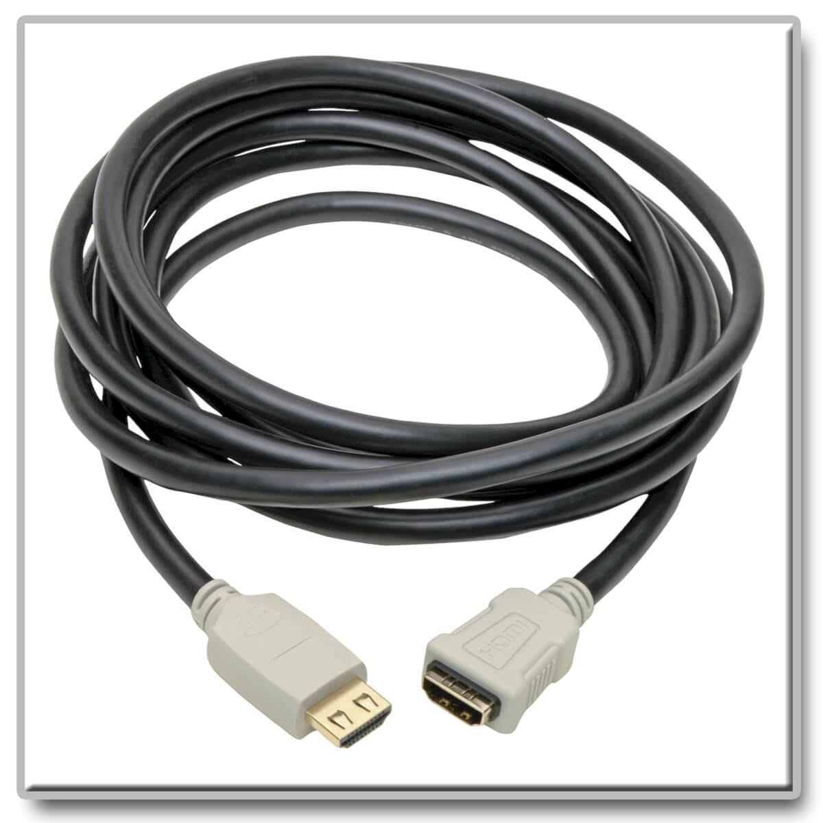 Tripp Lite HDMI Verlängerungskabel HDMI 2.0 4K 60 Hz – 1,83 m – Ethernet – Beige/Schwarz