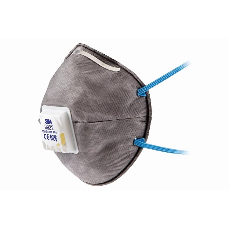 3M Atemschutzmaske FFP2 9922 – mit Ventil – Braun – 100 Stk.