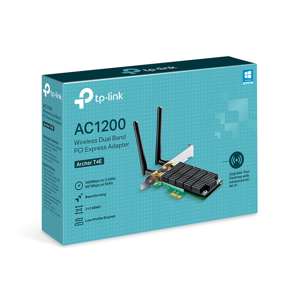 TP-Link Archer T4E – PCIe WLAN-Karte – 2×Antenne, PCIe, für PC