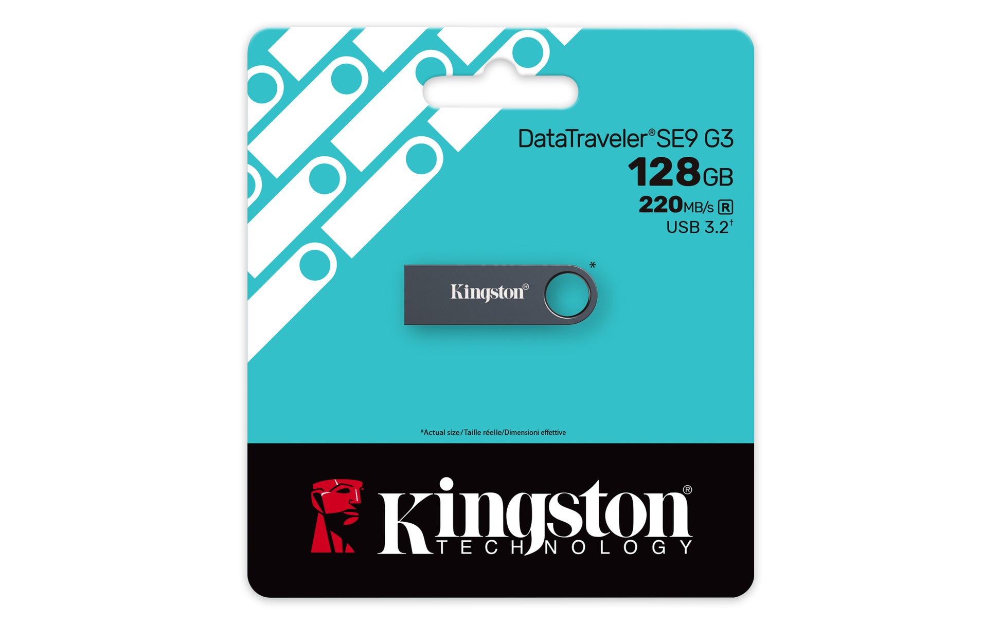 Kingston Technology Kingston DataTraveler SE9 G3 USB-Stick – 128 GB, USB Typ-A (USB 3.2 Gen 1), Metallgehäuse