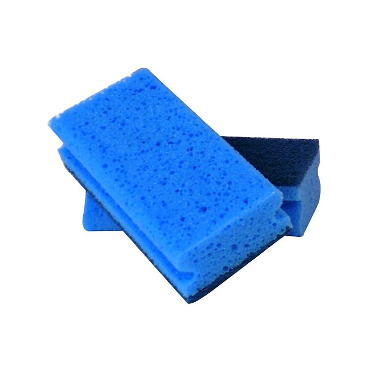 3M Scheuerschwamm – Polyester, für empfindliche Oberflächen, Chromstahl, Glas, blau, 10 Stk.