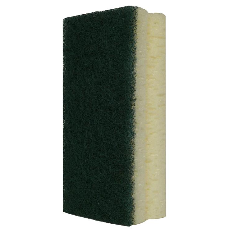 3M Scotch-Brite Scheuerschwamm mit Griffleiste – Polyester, für unempfindliche Oberflächen, grün, 10 Stk.