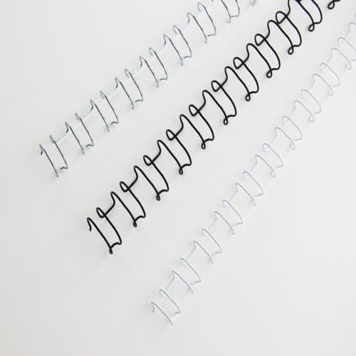 GBC Bindedisc-Ringe – für A4 – Ø 8 mm, schwarz, Draht – 100 Stk.