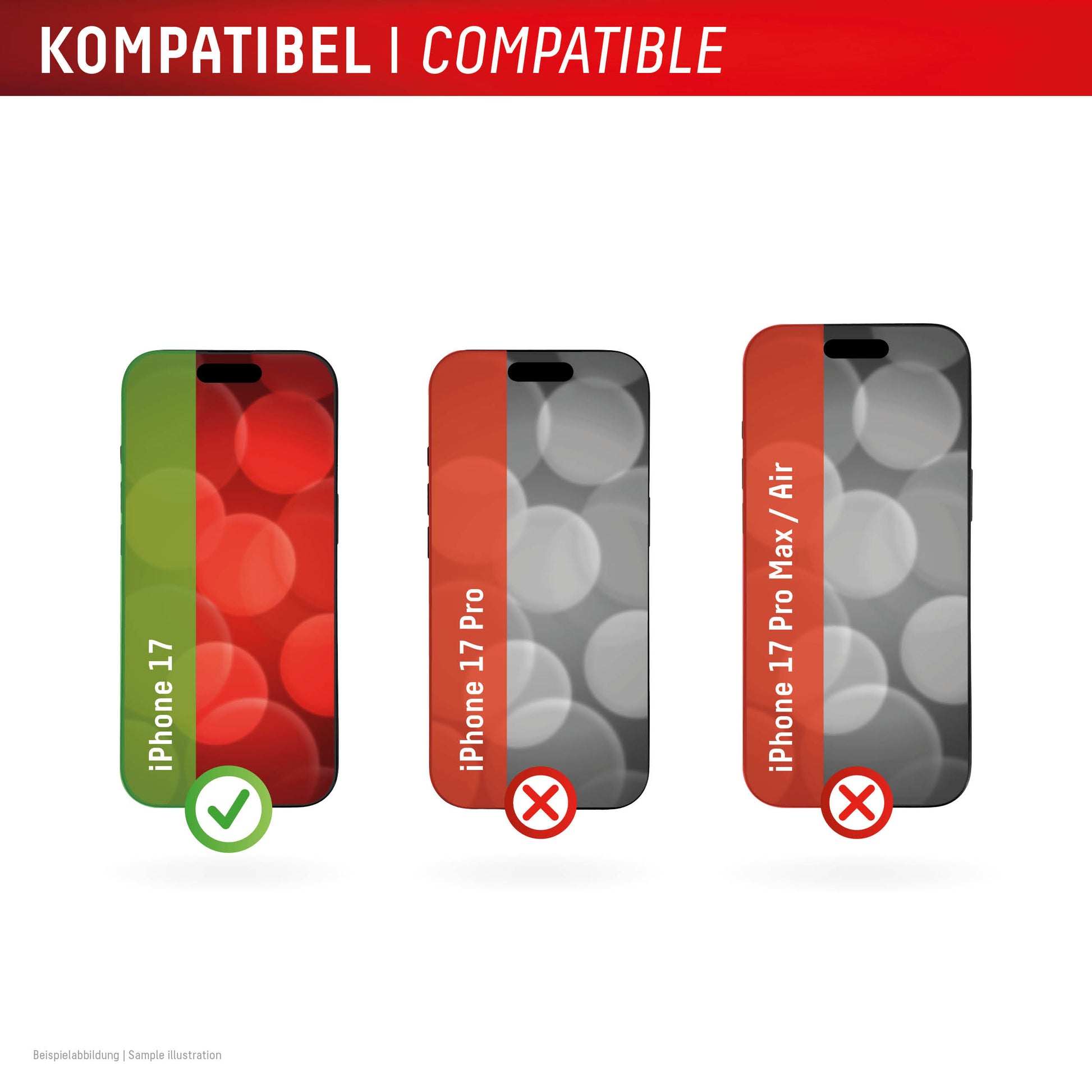 Displex Displayschutz (Panzerglas), 10H – für iPhone 17 – mit Applikator