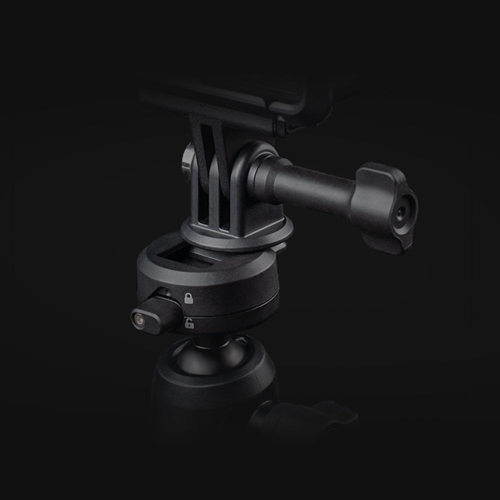 PGYTECH MantisPod Z Mini-Stativ – 3 Beine, Traglast 1 kg, Aluminium/Nylon – für Action-Kameras – Schwarz